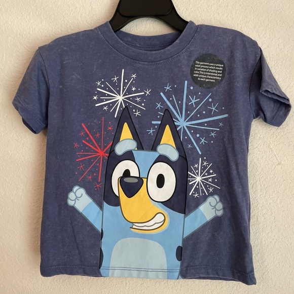Bluey Kids Blue Graphic Short Sleeve Tee size 2T-NWT - Picture 1 of 5